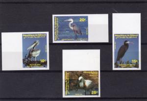 Benin 1989 WWF BIRDS set (4) Perforated Mint (NH)