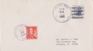 United States Arkansas Selma Rur. Sta. Tillar 1966 4-bar  1962-1968  Philat...