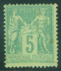 FRANCE Scott 78 MH* 1876 stamp CV$24