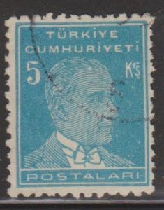 Turkey Sc#1121 Used - Perf 11.5x12