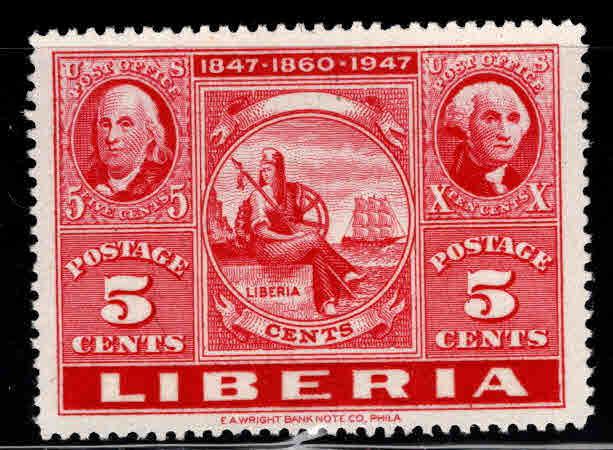 LIBERIA Scott 300 MH* 1947  stamp