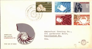 Netherlands, Worldwide First Day Cover, Marine Life