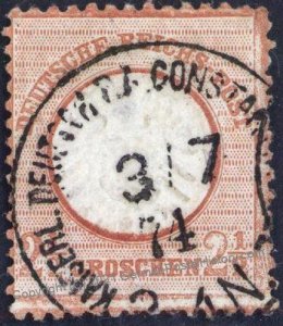 German 1974 Offices in Turkey 2 1/2 Gr MiV21a Vorlaufer Forerunner CONSTA 106500