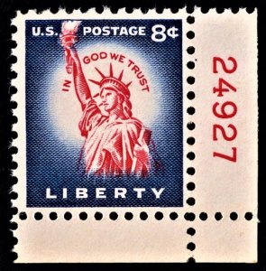 US 1041B MNH VF 8 Cent Statue of Liberty