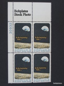 BOBPLATES #1371 Apollo 8 Plate Block F-VF MNH ~ See Details for #s/Pos