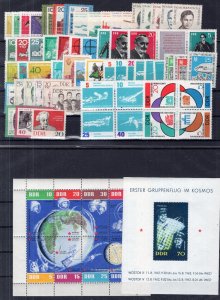 GERMANY DDR DEMOCRATIC REPUBLIC 1962 COMPLETE YEAR SET AS PER SCAN PERFECT MNH