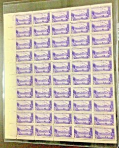 800     Alaska Territory  MNH 3 c Sheet of 50    1937