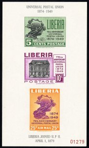 Liberia Stamps # C67a MNH XF Imperforate Souvenir Sheet