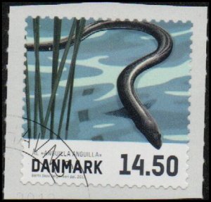 Denmark 1632  - Cto - 14.50k European Eel (2013) (cv $3.75)