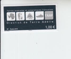 2018 FSAT Fr Antarctic District of Terre Adelie (Scott 592) MNH