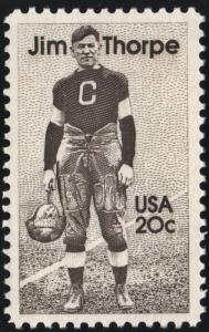 SC#2089 20¢ Jim Thorpe Single (1984) MNH