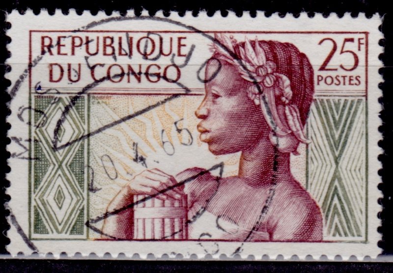 Congo, Peoples Republic, 1959, First Anniversary, 25f, used