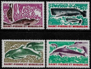 St Pierre & Miquelon #389-92 MNH Set - Marine Life