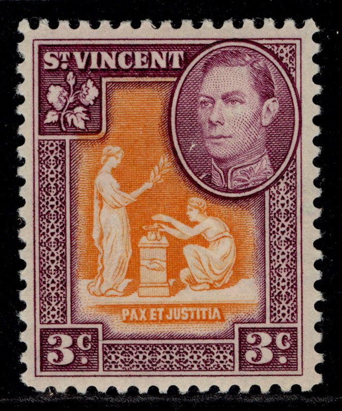 St. Vincent GVI SG166a, 3c naranja y púrpura, M como nueva.
							
							mostrar título original