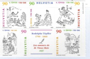 Switzerland SC#1043-1047 MNH VF...Worthy!