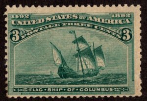 *KAPPYSTAMPS G304 USA COLOMBIAN ISSUE SCOTT 233 MINT NEVER HINGED CV $99