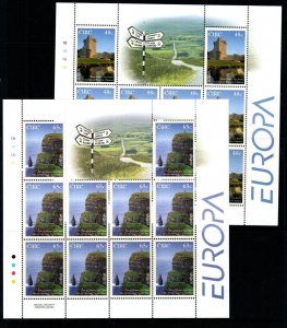 IRELAND SG1649/50 2004 EUROPA HOLIDAYS SHEETLETS MNH