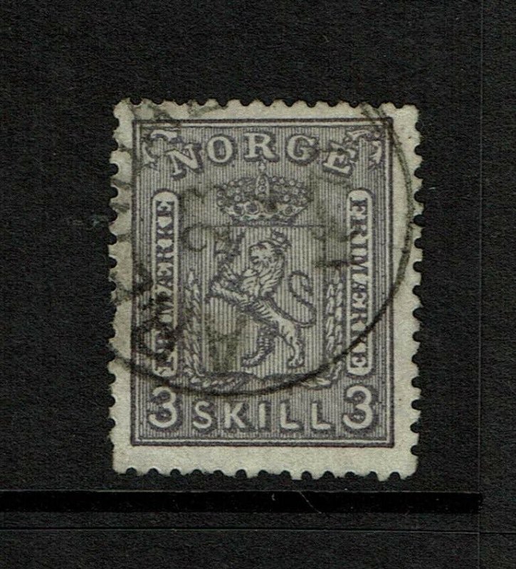 Norway SC# 13, Used, top corner crease - S9195