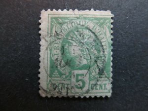 A4P10F55 Haiti 1886-87 5c used