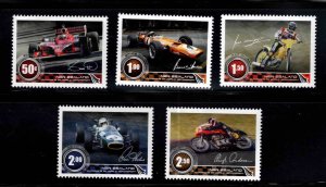 New Zealand Scott 2231-2235 MNH** Motor Sports Set