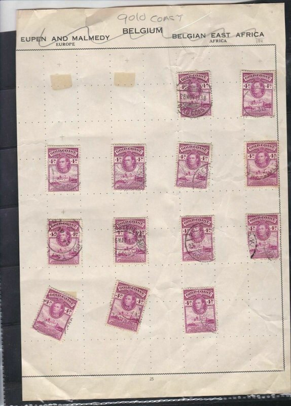 gold coast stamps page ref 18027