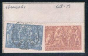 Hungary 618-19 Mixed cond Partial Set Scott nums Shown 1943 (H0065)