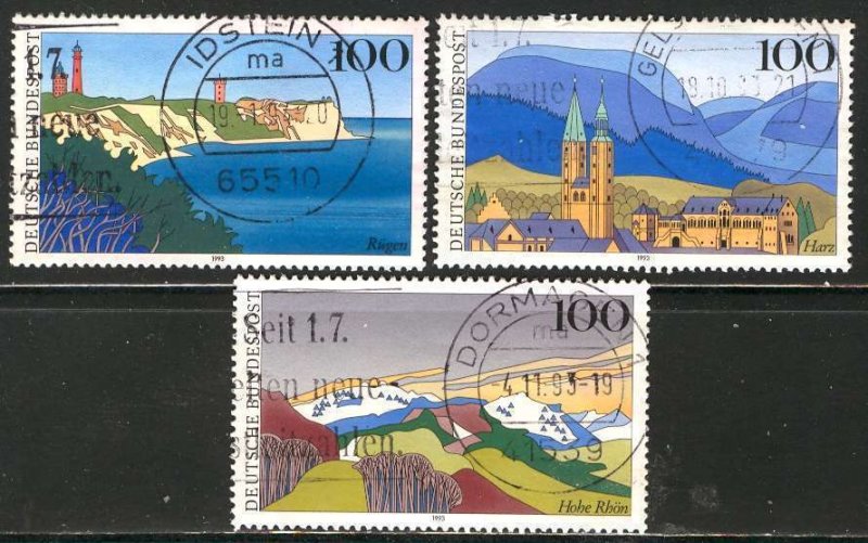 Germany 1993: Sc. # 1793-1795;  Used Cpl. As Issued Set