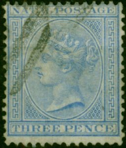 Natal 1874 3d Blue SG68 Fine Used (2)
