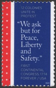 SC#5939 (Forever) First Continental Congress, 1774 Single (2024) SA