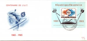 Rwanda, Worldwide First Day Cover, Space