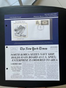 NY times Philatelic history of US panel:  Korea seizes Navy ship