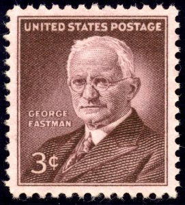 US 1062 3c 1954 George Eastman PSAG grade 100 NH