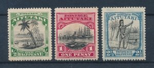 [116485] Aitutaki 1924 Definitives Sailing ships  MH