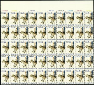 Seeing Eye Dog Sheet of Fifty 15 Cent Postage Stamps Scott 1787