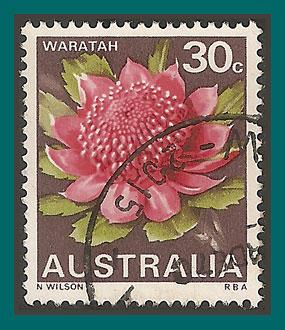 Australia 1968 Waratah Flower, used  439,SG425