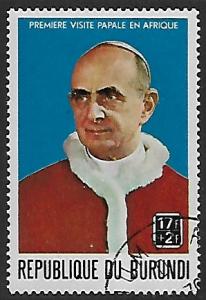 Burundi # B42 - Pope Paul VI -  CTO