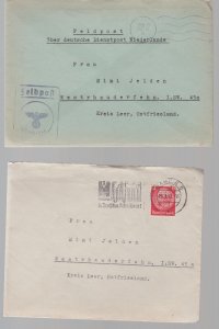 WW 2 Feldpost correspondence 10 covers Germany Merchant Marine Captain Jelden