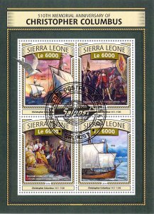 Sierra Leone 2016 Sheet  Christopher Colombus explorer (TS0132)