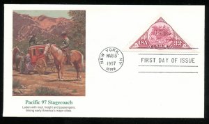 US 3131 Pacific 97 - Stagecoach Red UA Fleetwood cachet FDC