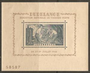 Luxembourg B132 Mi Block 6 MNH VF 1946 SCV $13.00