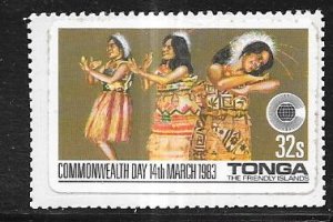 Tonga #538 32s Dancers (MNH) self adhesive CV $5.00