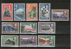 Ceylon 264-274 MNH
