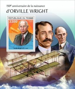 2020/10- CHAD- ORWILLE WRIGHT        1V complet set    MNH ** T 