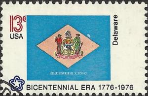 # 1633 USED STATE FLAG DELAWARE