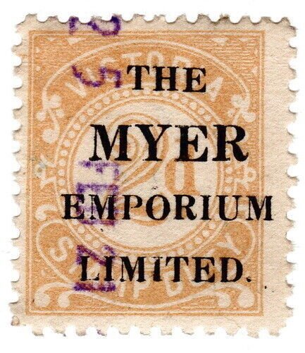 (I.B) Australia - Victoria Revenue : Stamp Duty 2d (Myer OP)