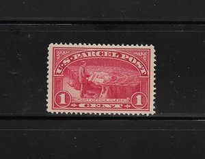 US Stamps: #Q1; 1c 1913 Parcel Post Issue (PO Clerk); Mint Hinged