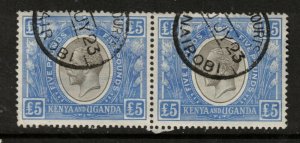 Kenya Uganda Tanganyika #41 (SG #99) Very Fine Used Pair With Nairobi Cancels