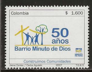 Colombia 2007, Scott 1281, Minuto de Dios Neighborhood, 50th Anniversary