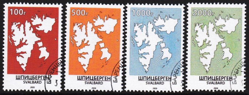 SVALBARD SPITSBERGEN 2020 DEFINITIVES MAPS CTO ARCTIC POLAR