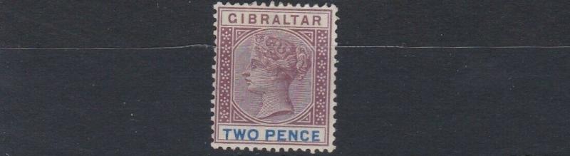 GIBRALTAR  1898      S G 41  2D  BROWN PURPLE & ULTRAMARINE     MH  